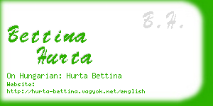 bettina hurta business card